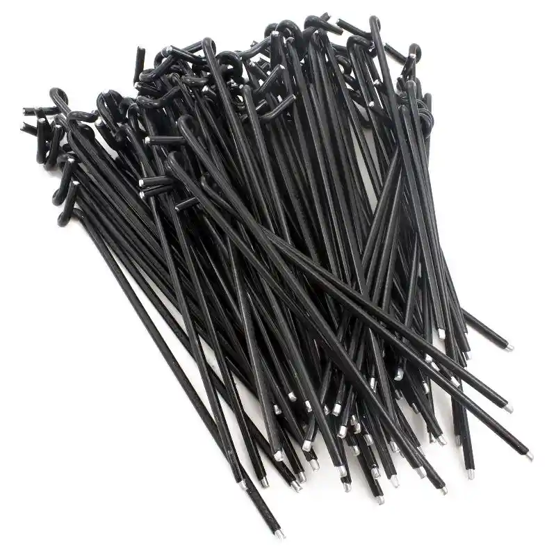 Alum Tie 6ga Blk 6 1/2"