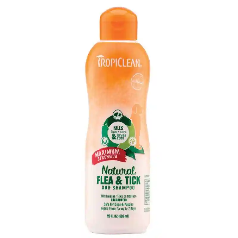 Tropiclean Natural Flea & Tick Shampoo 20oz