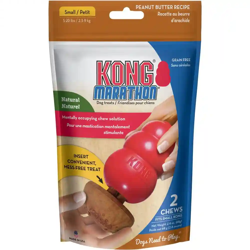 Kong Marathon 2-pk Peanut Butter Treat Small
