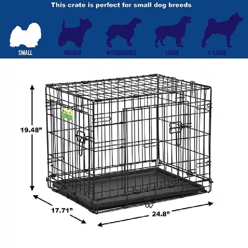 Midwest Contour 2-Door Folding Dog Crate 24"