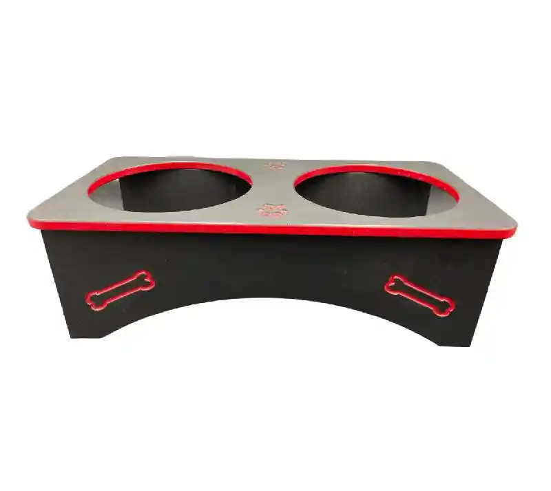 Dog Dish Plastic Bowl Holder Large 2QT