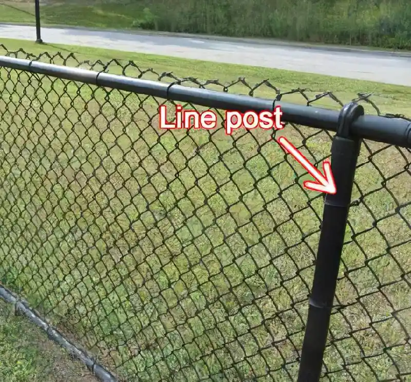 Line Post Black 1 5/8" x 72"