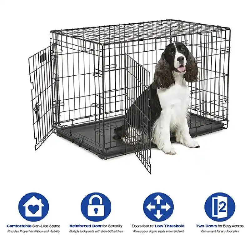 Midwest Contour 2-Door Folding Dog Crate Large 36"