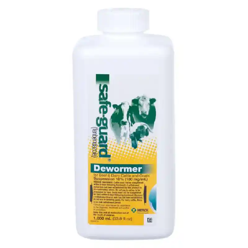 Safeguard Dewormer for Goats & Cattle 1000 ml