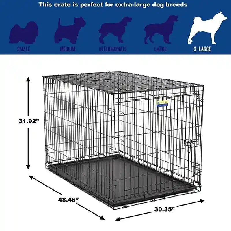 Midwest Contour 1-Door Folding Dog Crate 48"