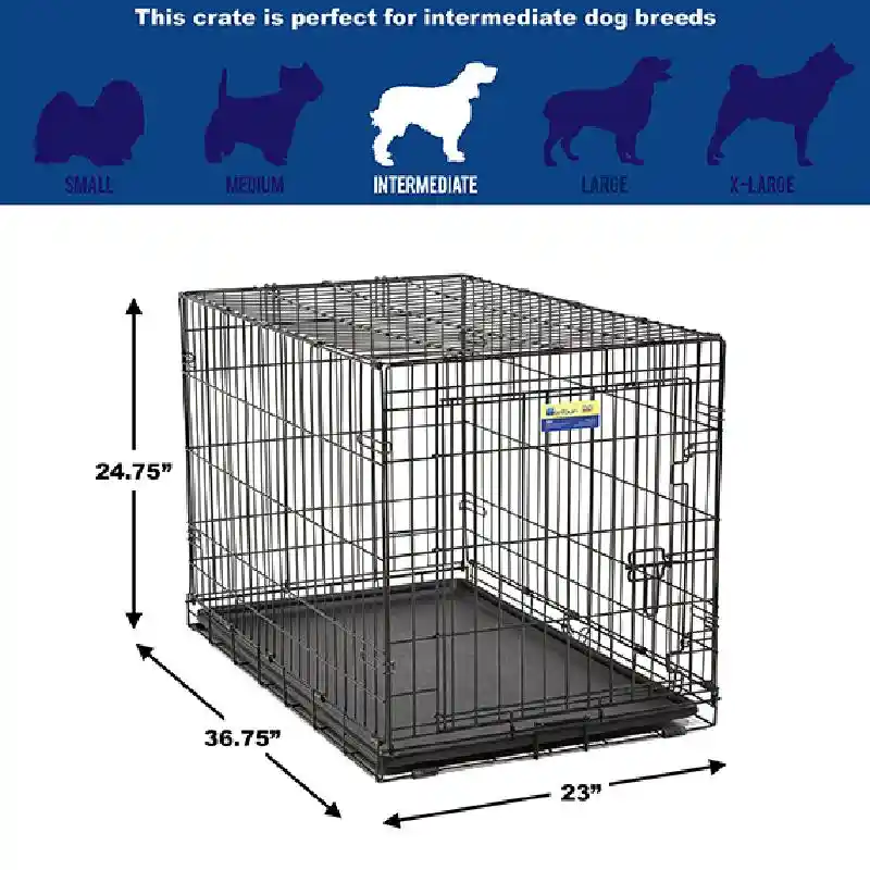 Midwest Contour 1-Door Folding Dog Crate Large 36"
