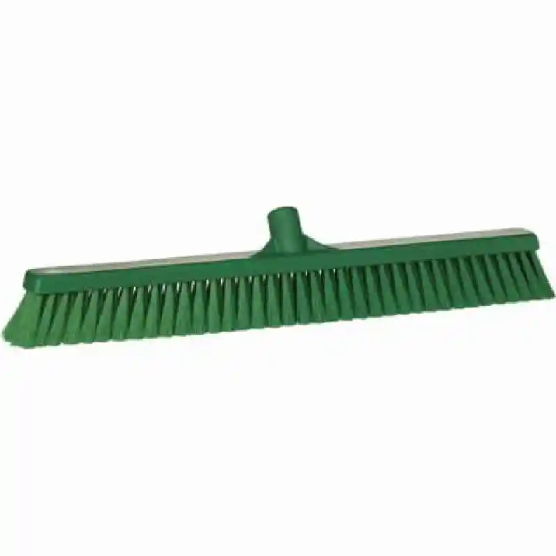 Broom, Push, Soft Bristle / 24" / Green