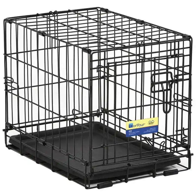 Midwest Contour 1-Door Folding Dog Crate, 18"