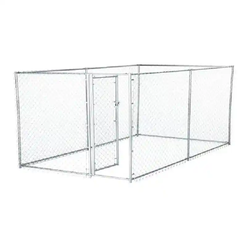 Chainlink Kennel Galvanized 6x10x10
