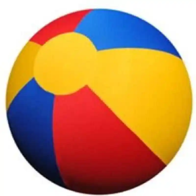 Mega Ball Beachball Cover Multi Colored 25 Inch
