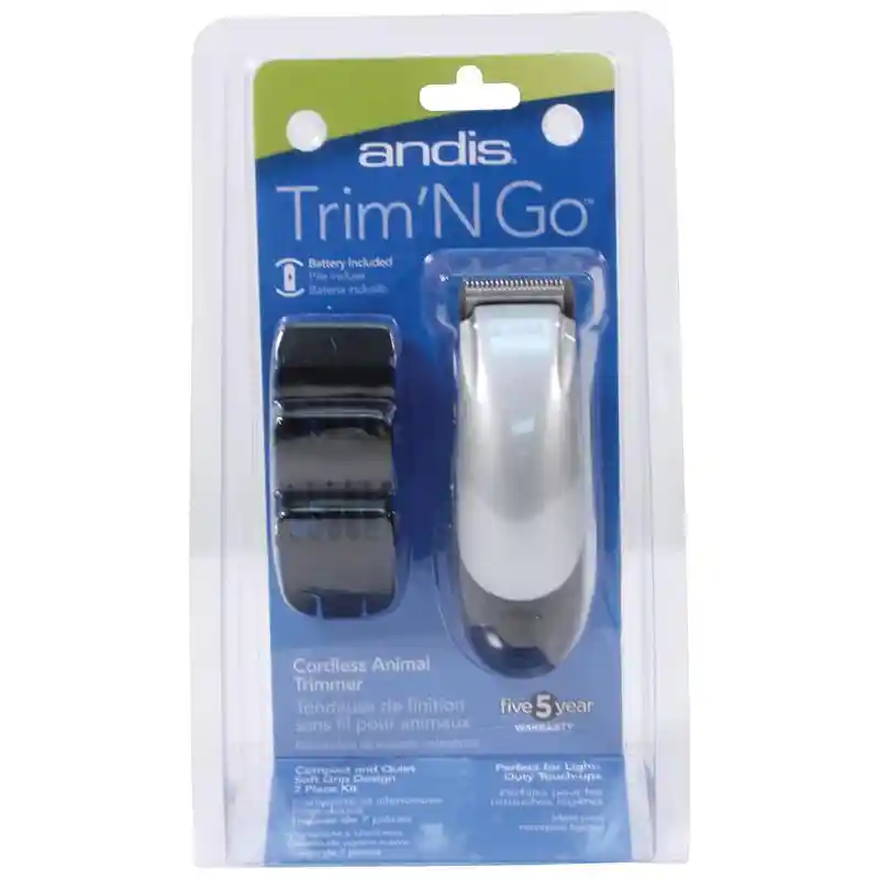 Trim'n Go Cordless Animal Trimmer Black 6 Piece
