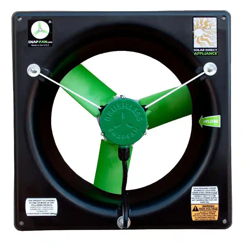 Snap Exhaust Fan DC-12 volt 12"