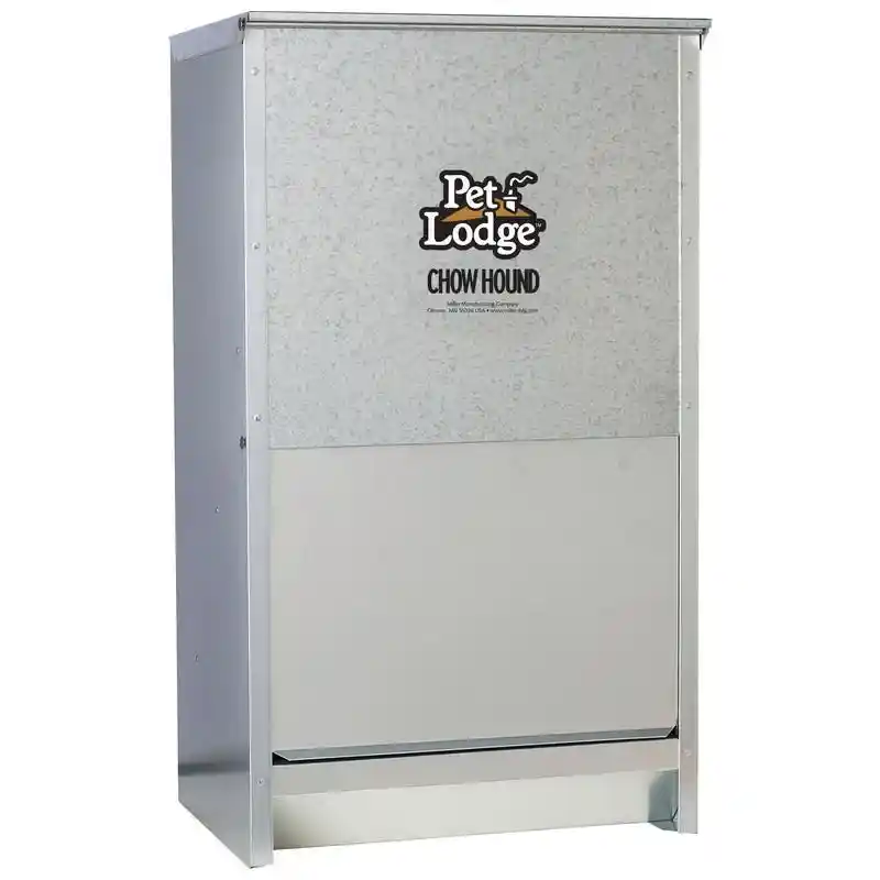 Galvanized Dog Feeder 50 Lbs