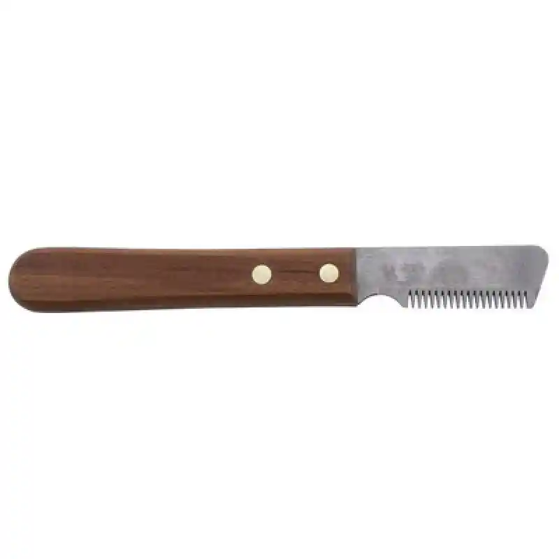 20 TOOTH COARSE LEFTY STRIPPER W/ ROSE WOOD HANDLE