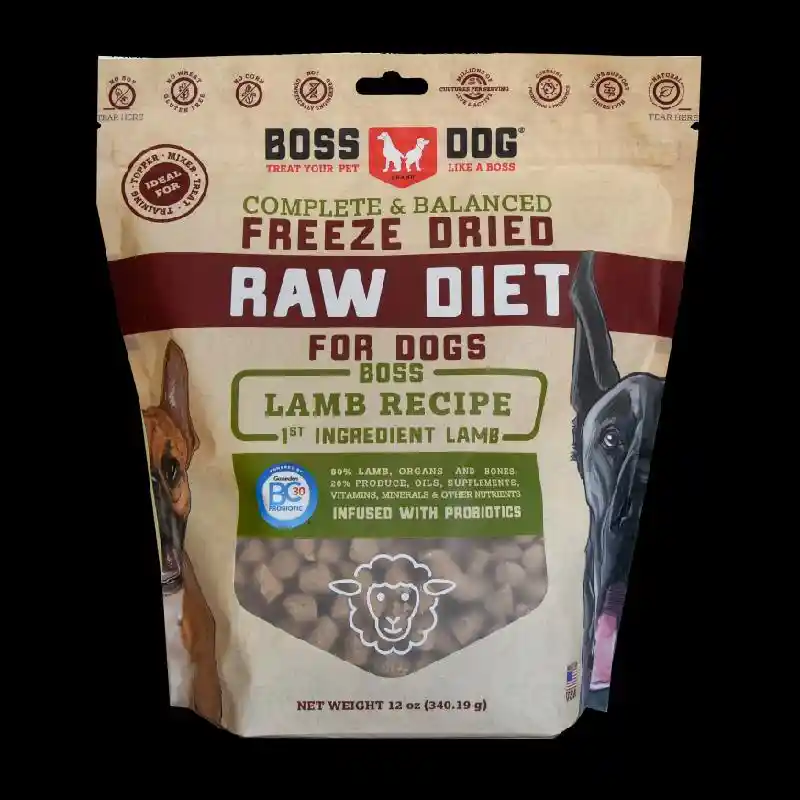 Boss Dog Freeze Dried Raw Treat-Lamb 9.5oz by Nature's Variety