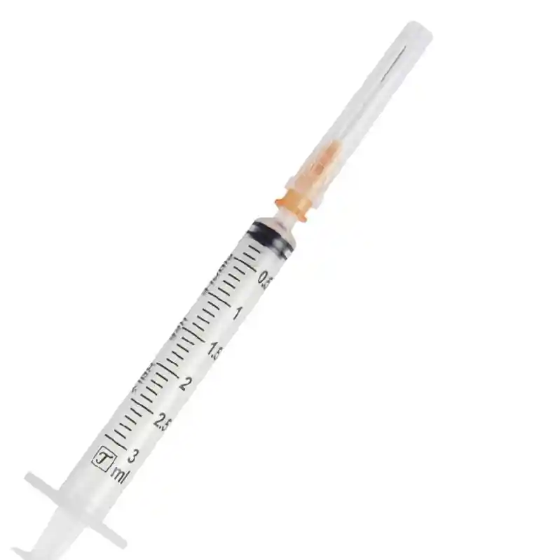 AHS Luer Slip Syringe w/ needle, 3ml