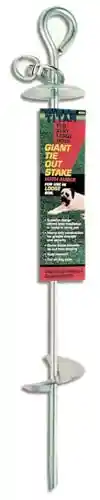 GIANT TIE OUT AUGER STAKE, 24"