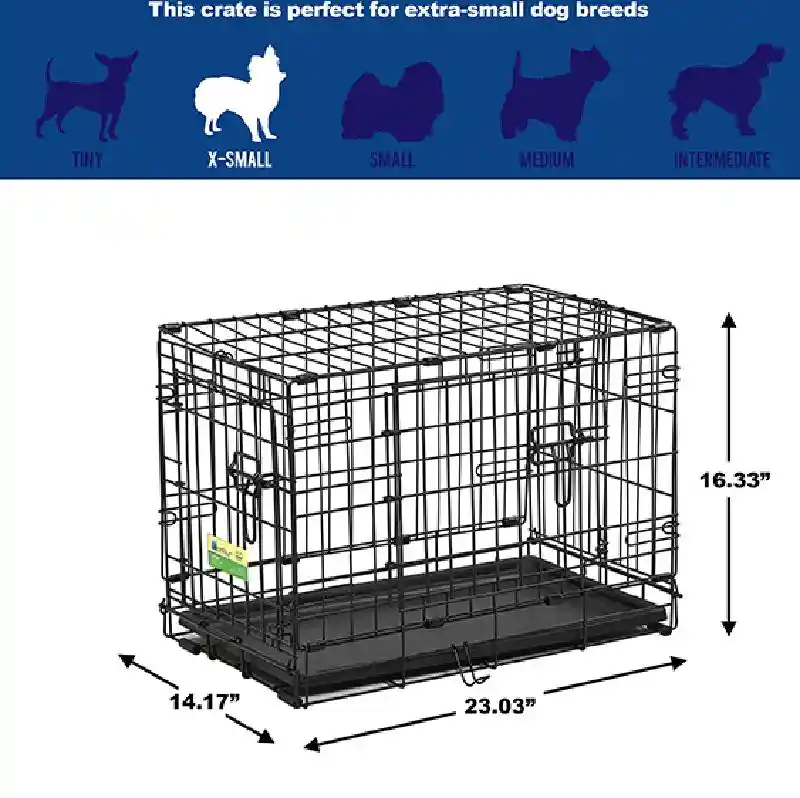 Midwest Contour 2-Door Folding Dog Crate 22"