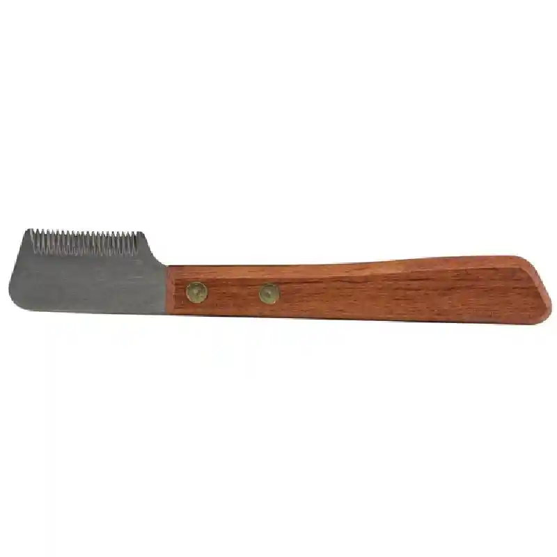 22 TOOTH FINE LEFTY STRIPPER WITH ROSE WOOD HANDLE