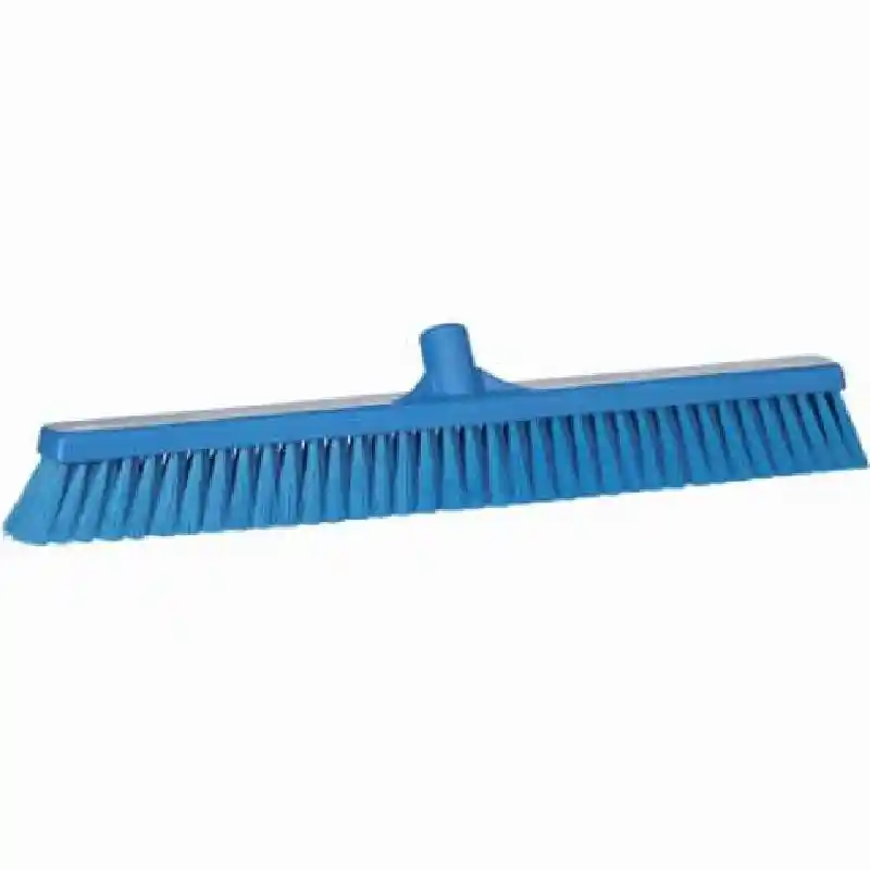 Broom, Push, Soft Bristle / 24" / Blue