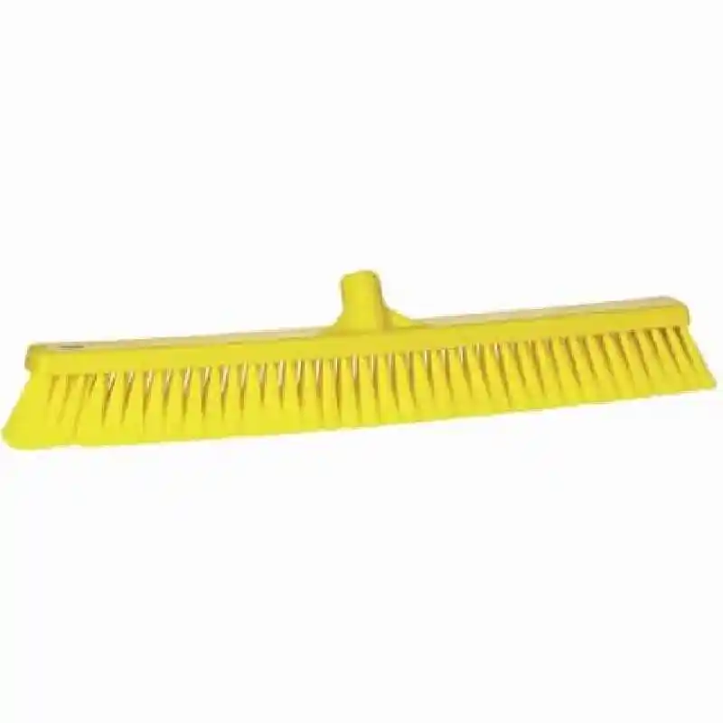 Broom, Push, Soft Bristle / 24" / Yellow