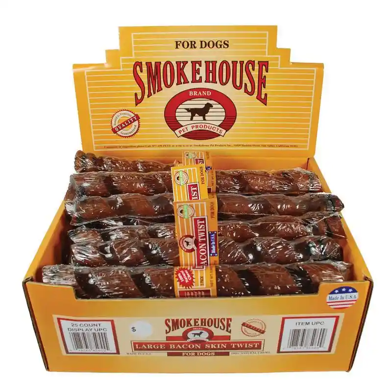 Smokehouse BACON SKIN TWIST LARGE