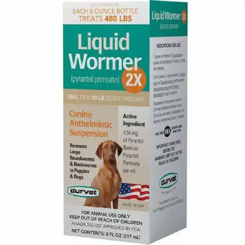 Durvet Liqd Dog Worm Dbl Strng 8 Oz by Durvet