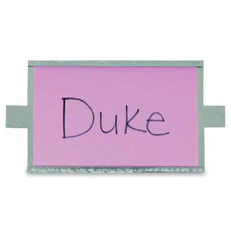 4x6 Index Card Holder w/ Tabs-Galvanized