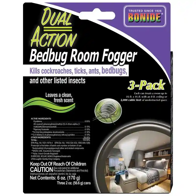 Bonide Dual-Action Bed Bug Room Fogger,2 oz/3 Pack