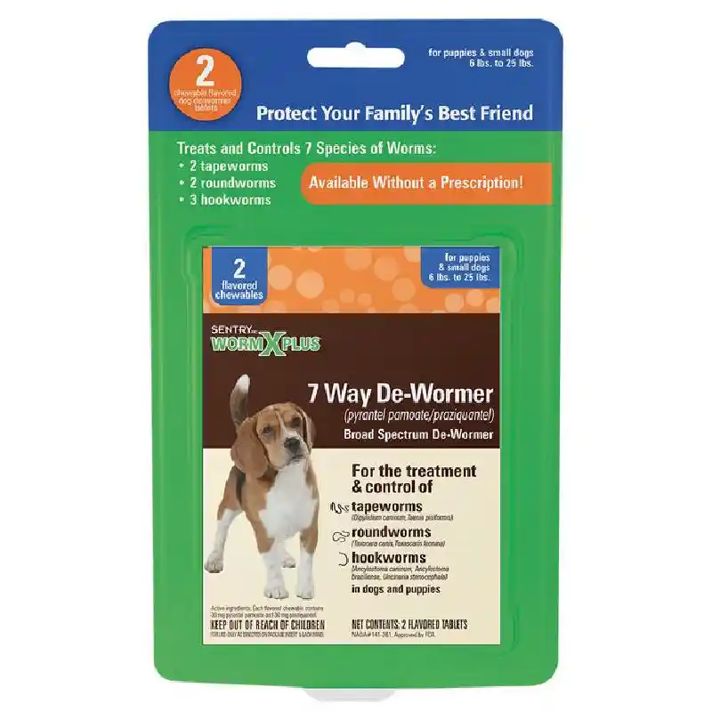 Sentry Worm X Plus 2 ct Largel Dog