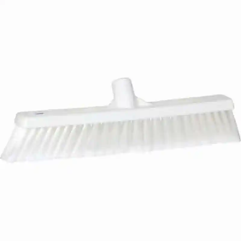 Broom, Push, Soft Bristle / 16" / White