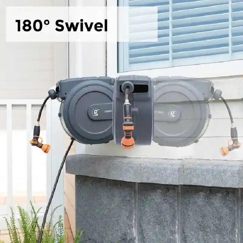 Retractable Garden Hose Reel-1/2in-100ft