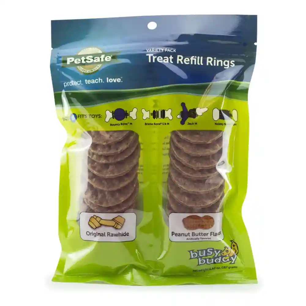 Busy Buddy Dog Treat Ring Variety Pack, Medium