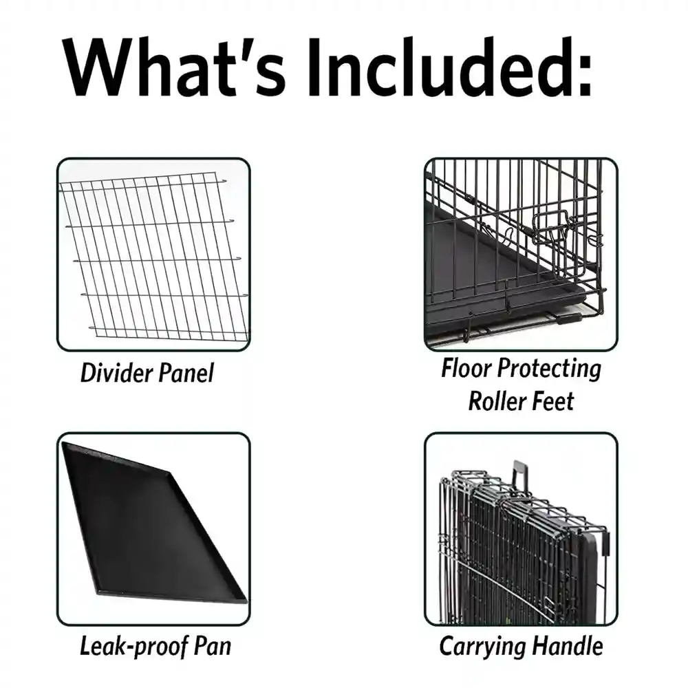 Midwest Contour 1-Door Folding Dog Crate, 24"