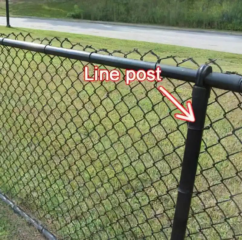 Line Post Black 1 5/8" x 84"
