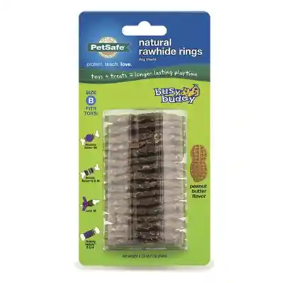 Busy Buddy Size B P-butter Rawhide Ring