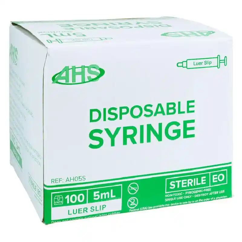 AHS Luer Slip Syringe, 5ml