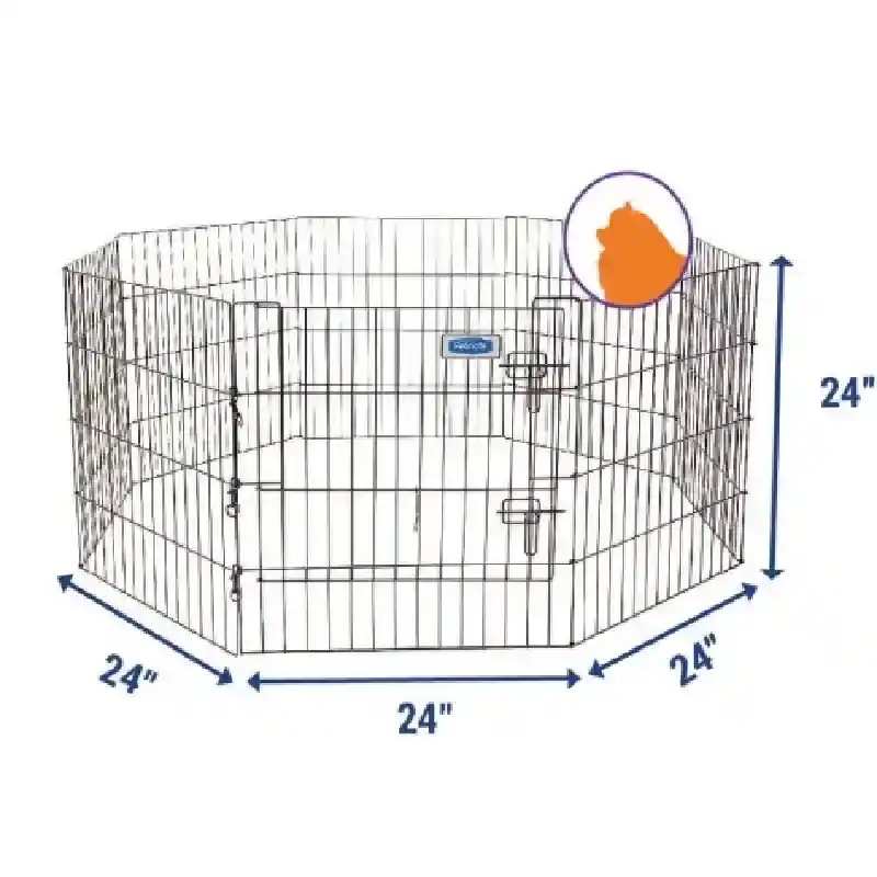 Petmate Single Door Exercise Pen, 24"