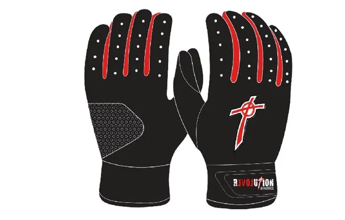 Revolution Batting Glove | Black/Red | X-Large