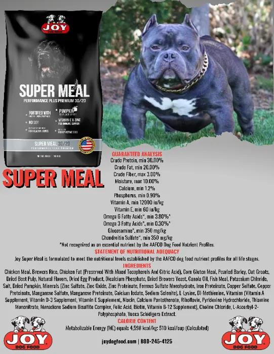 Joy Dog Food | Super Meal | 40 lbs