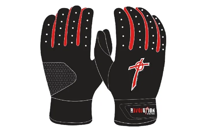 Revolution Batting Glove | Black/Red | X-Small