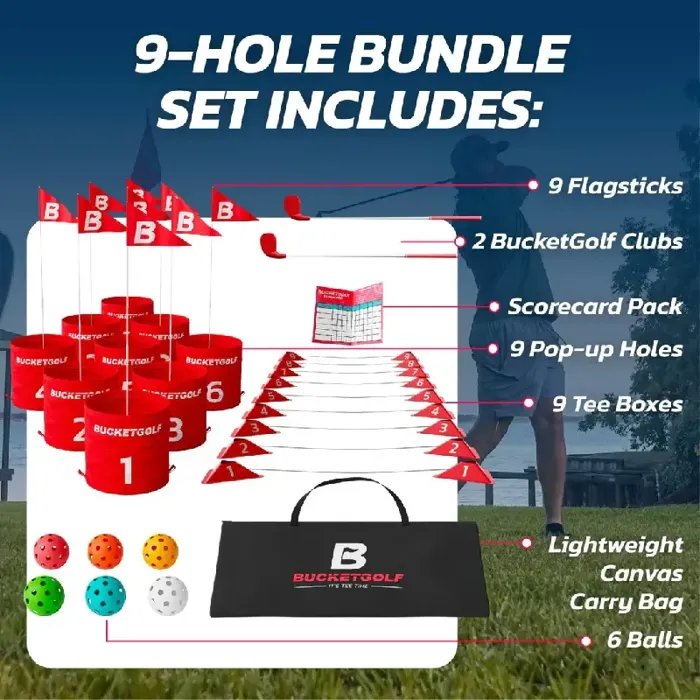Bucket Golf Set | 9 Hole