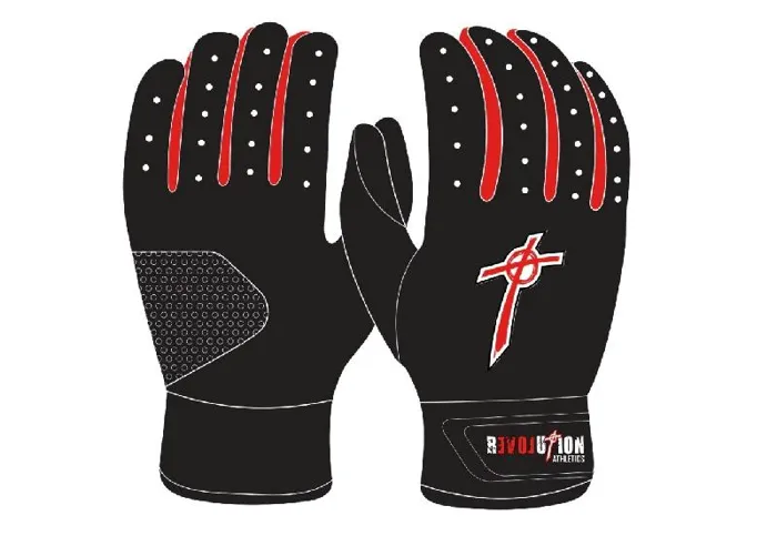 Revolution Batting Glove | Black/Red | Medium