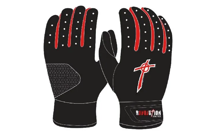Revolution Batting Glove | Black/Red | Small